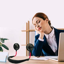 Laden Sie das Bild in den Galerie-Viewer, Tragbare USB Ventilator Hals-Lüfter