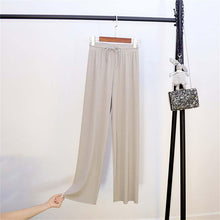 Laden Sie das Bild in den Galerie-Viewer, Damen Ice Silk Weites Bein Hose(50% OFF)
