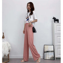 Laden Sie das Bild in den Galerie-Viewer, Damen Ice Silk Weites Bein Hose(50% OFF)