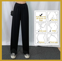 Laden Sie das Bild in den Galerie-Viewer, Damen Ice Silk Weites Bein Hose(50% OFF)
