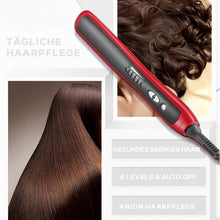 Laden Sie das Bild in den Galerie-Viewer, Haarglätter Nano-Anionen Glättbürste mit Anti Verbrühen