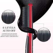 Laden Sie das Bild in den Galerie-Viewer, Haarglätter Nano-Anionen Glättbürste mit Anti Verbrühen