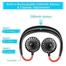 Laden Sie das Bild in den Galerie-Viewer, Tragbare USB Ventilator Hals-Lüfter