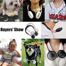 Laden Sie das Bild in den Galerie-Viewer, Tragbare USB Ventilator Hals-Lüfter