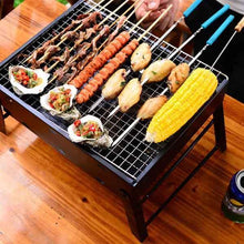 Laden Sie das Bild in den Galerie-Viewer, Faltbare Holzkohlegrill BBQ Grill