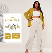 Laden Sie das Bild in den Galerie-Viewer, Damen Ice Silk Weites Bein Hose(50% OFF)