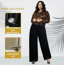 Laden Sie das Bild in den Galerie-Viewer, Damen Ice Silk Weites Bein Hose(50% OFF)
