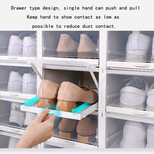 Laden Sie das Bild in den Galerie-Viewer, 3 Schichten Faltbarer &amp; Stapelbare Schuhbox Schubladentyp
