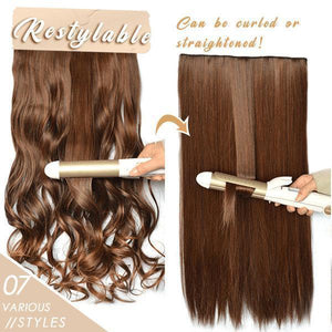 Haarverlängerung Unsichtbar Haarteil Extensions Haarverdichtung (55.8CM)